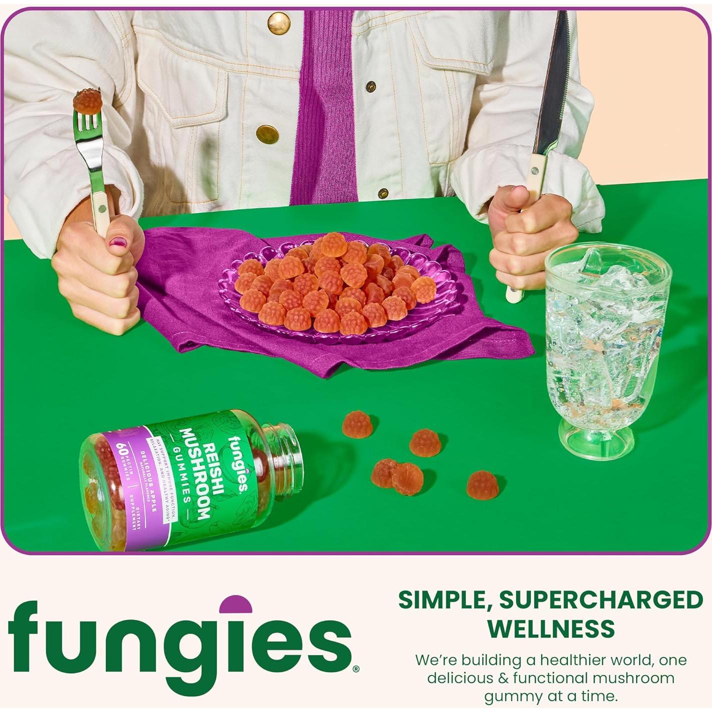 Gomitas Calmantes de Hongo Reishi Fungies - 60 Porciones