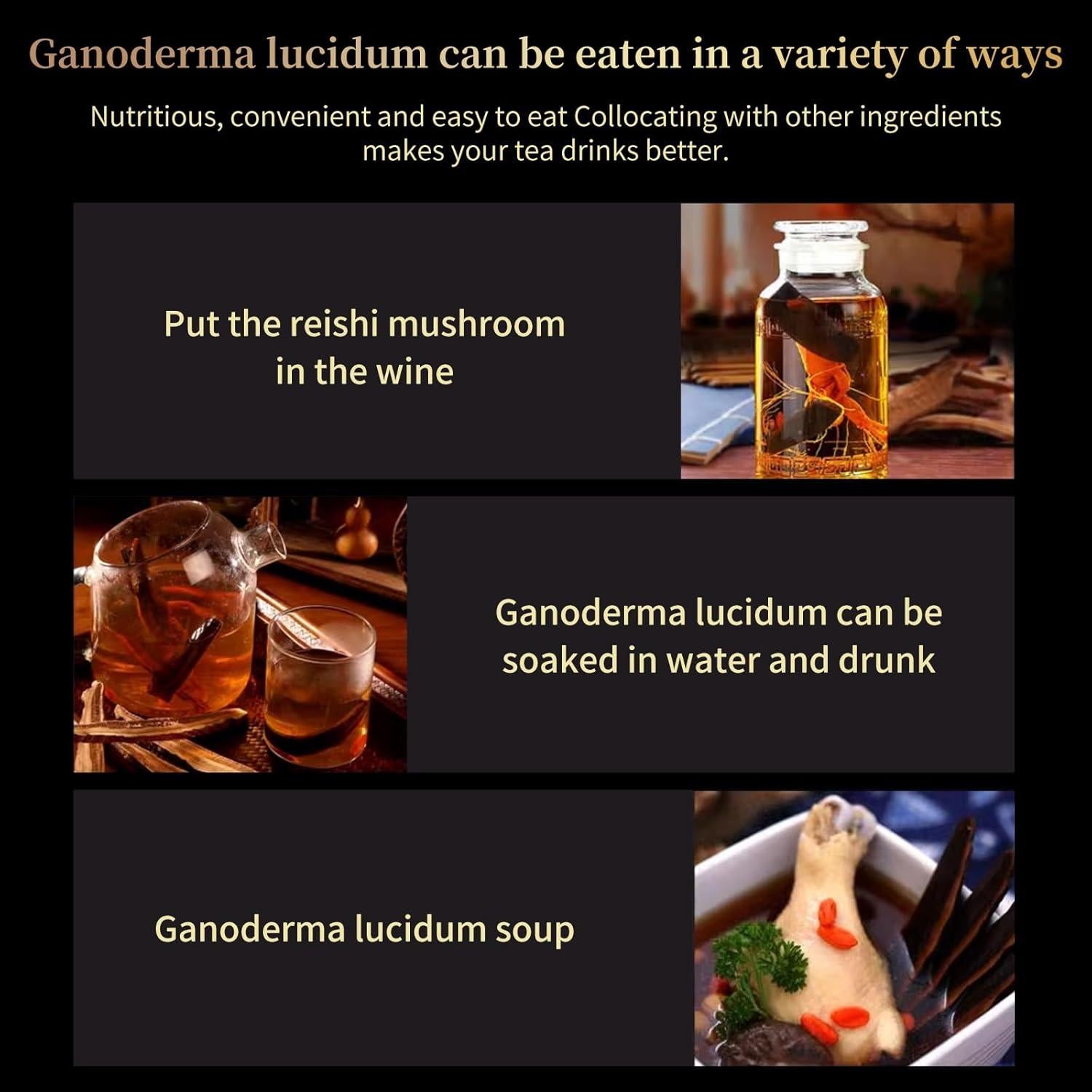 Té de Hongo Reishi Seco 120g - Lingzhi Rojo Ganoderma Lucidum