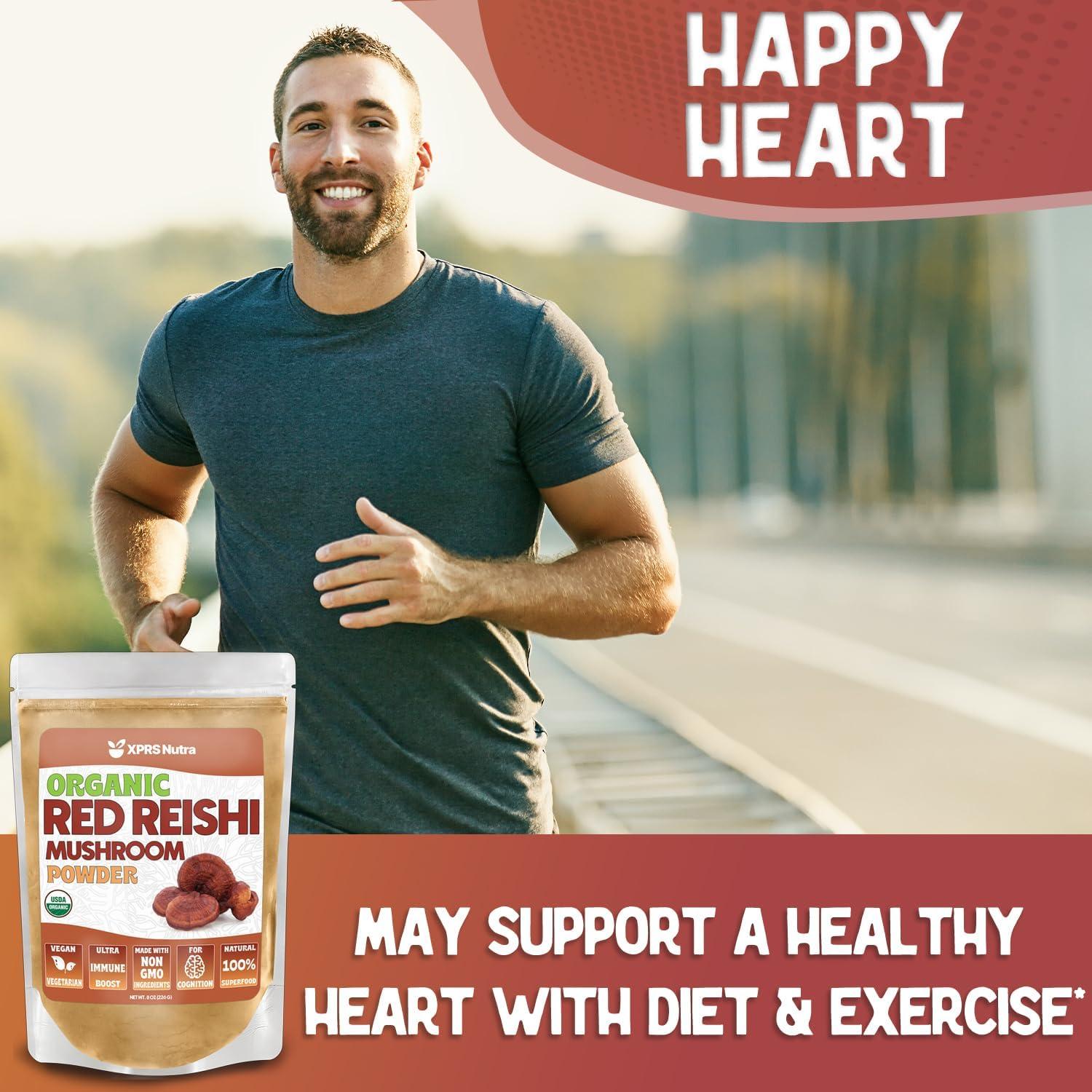 Polvo de Hongo Reishi Rojo Orgánico XPRS Nutra 113.4g