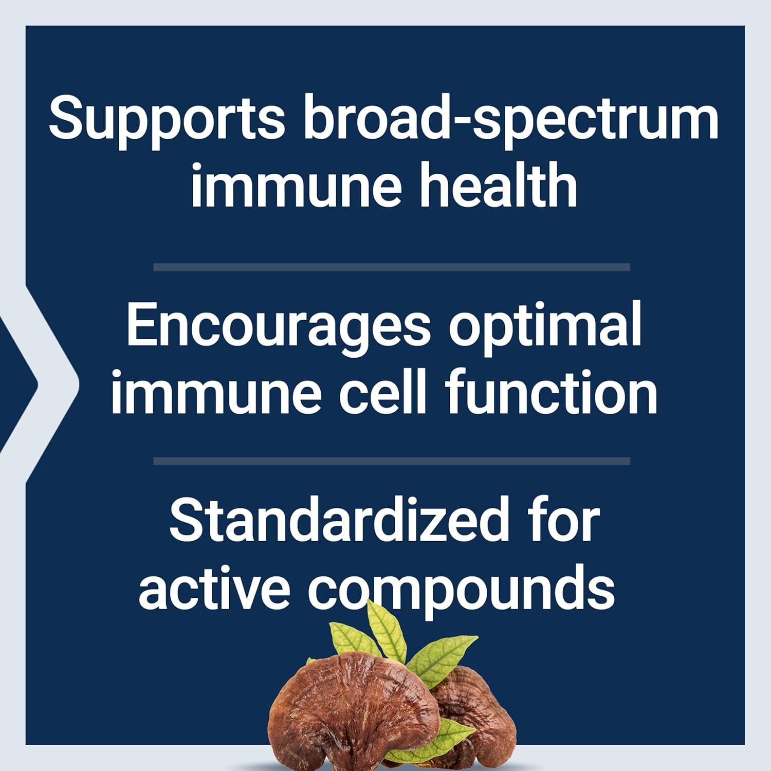 Suplemento Herbal de Hongo Reishi Life Extension - 60 Cápsulas