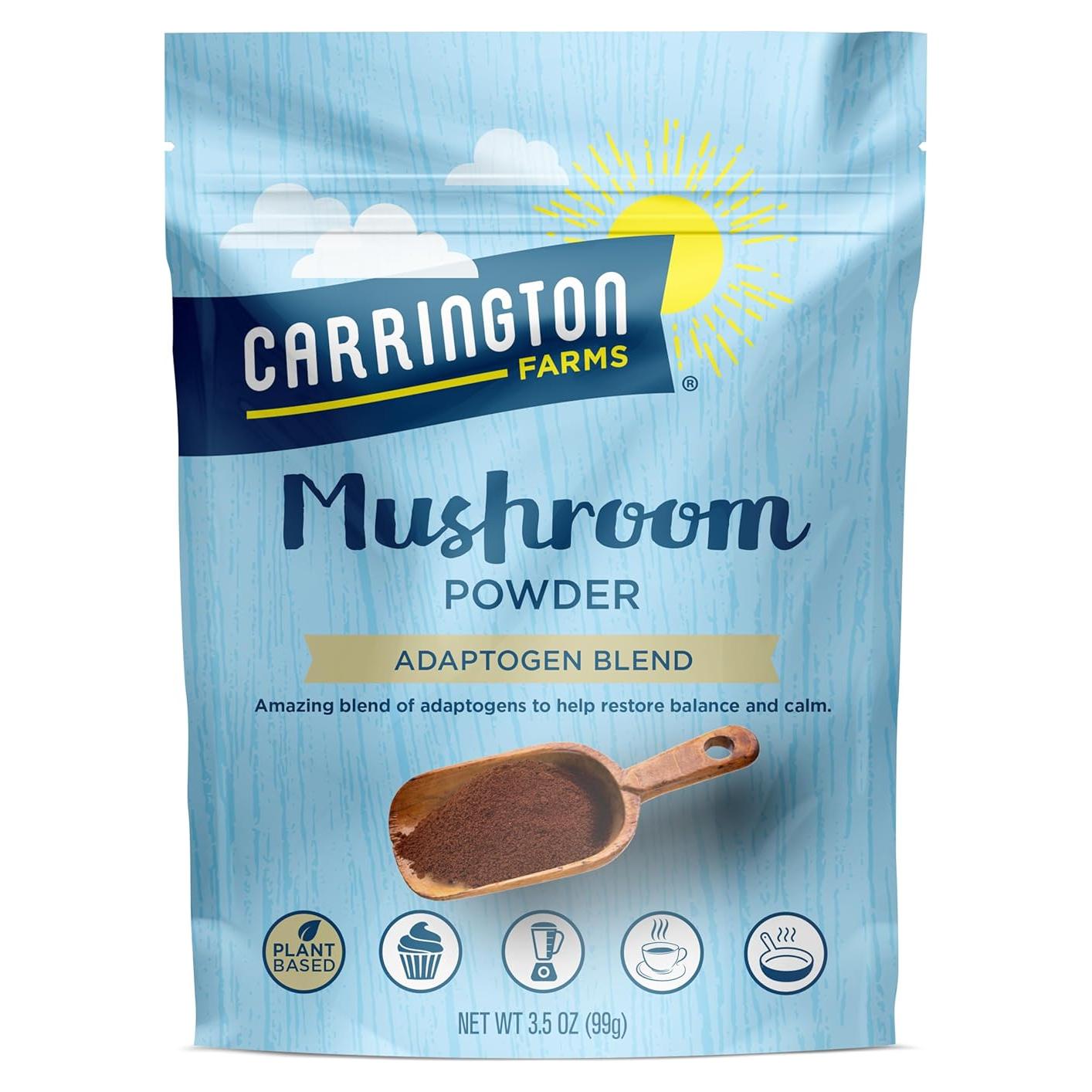 Polvo de Champiñón Carrington Farms 99.22 g - Adaptógenos