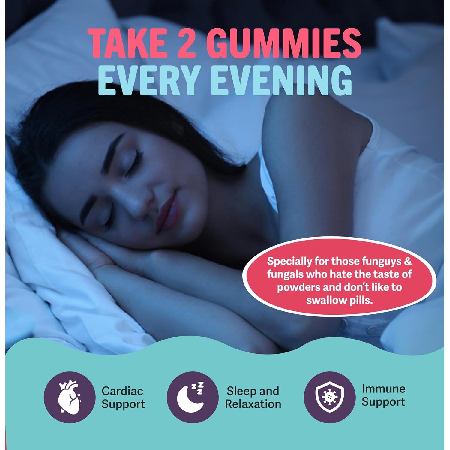 Gominolas de Hongo Reishi Orgánico Mushie - 2000mg - 60 Unidades