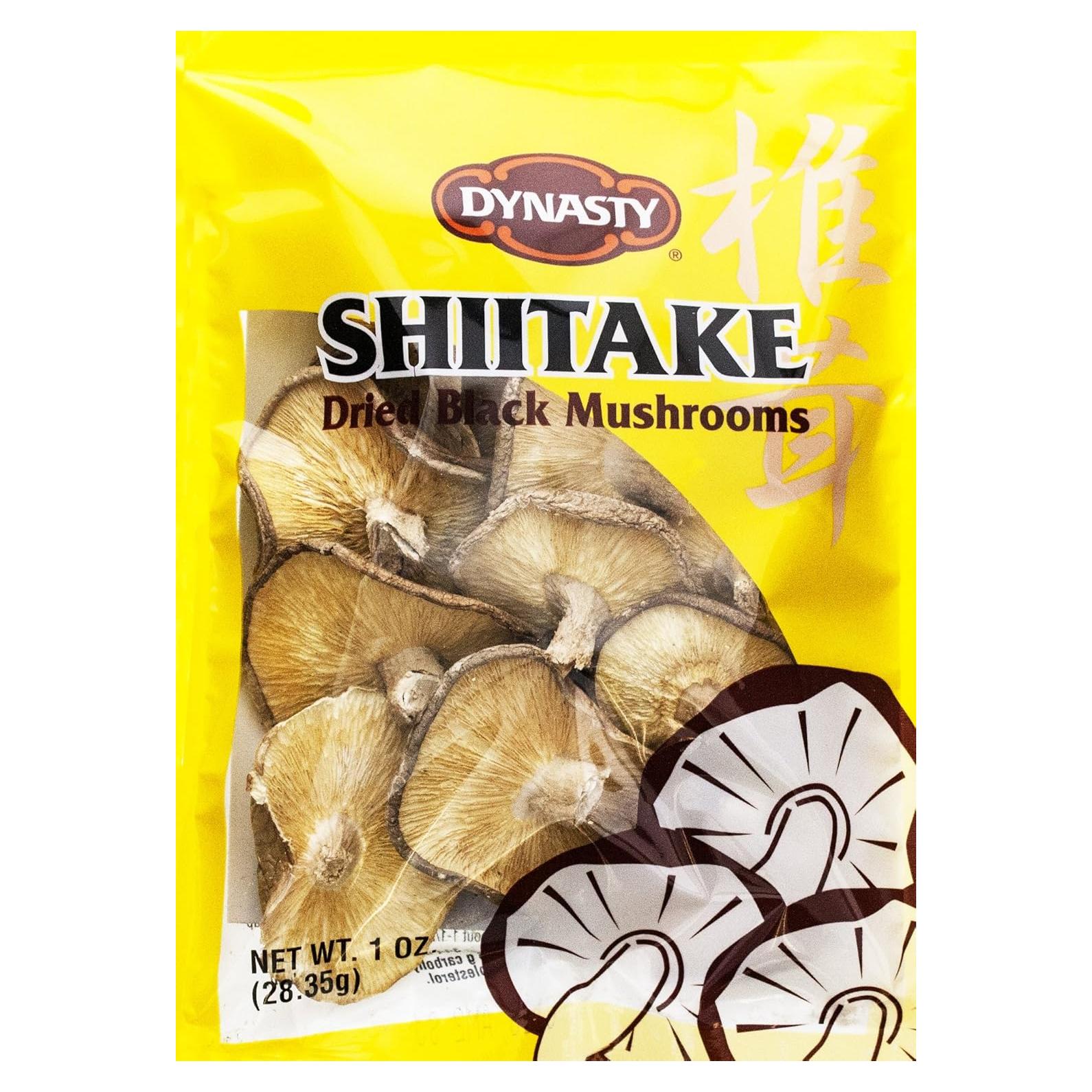 Champiñones Negros Secos Shiitake Dynasty 28.35g