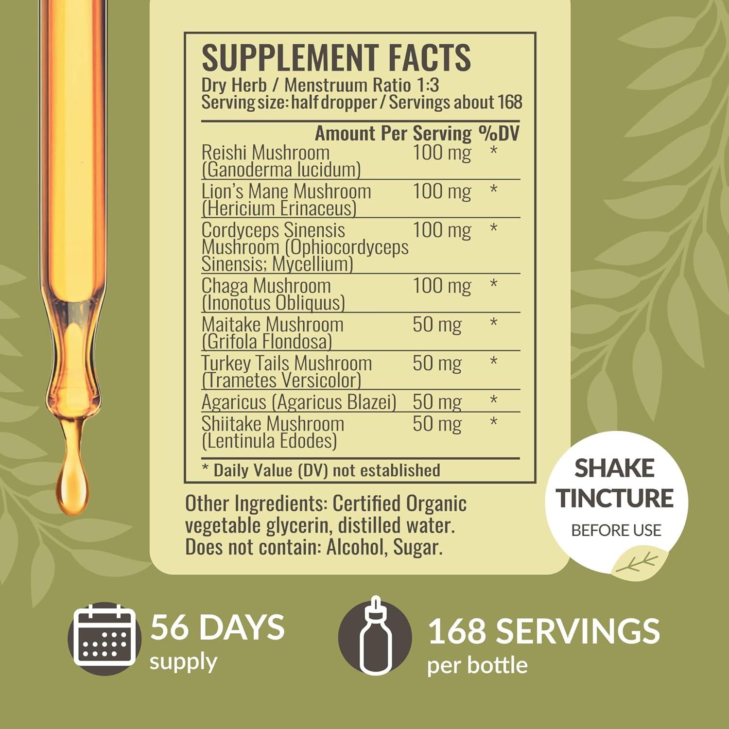 Suplemento Inmunológico de Hongos Herbamama - 8 Hongos Veganos