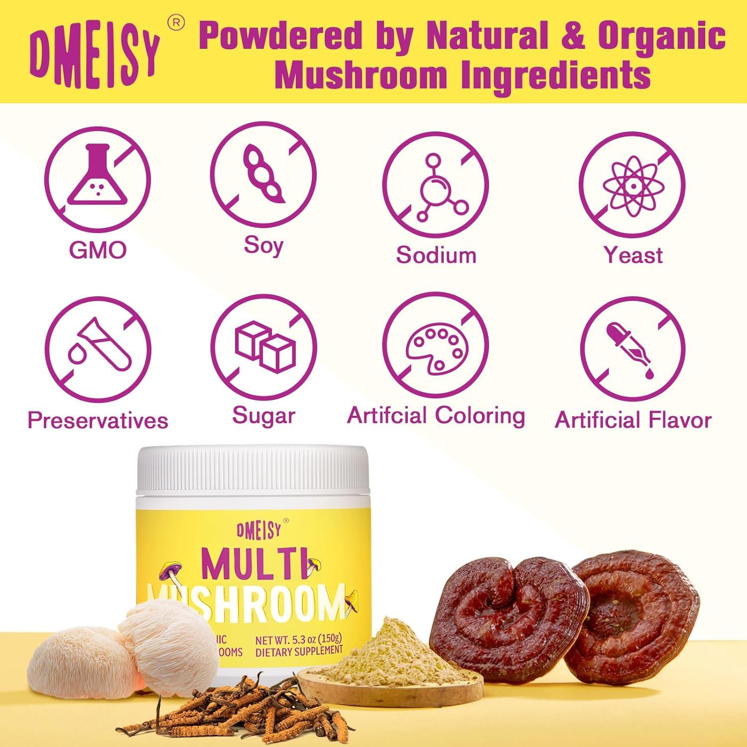 Polvo de Hongo Dmeisy 150 g - Suplemento Energía y Enfoque