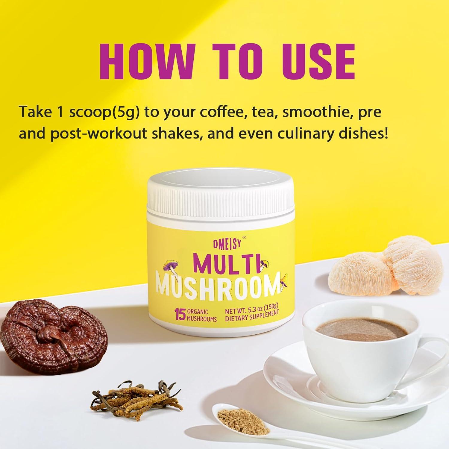 Polvo de Hongo Dmeisy 150 g - Suplemento Energía y Enfoque