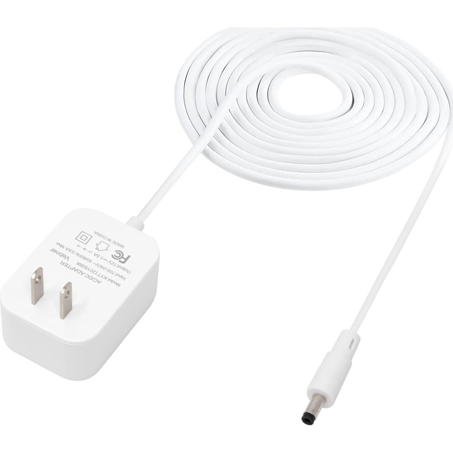 Adaptador de corriente 15W Vebner para Amazon Echo Dot 5m