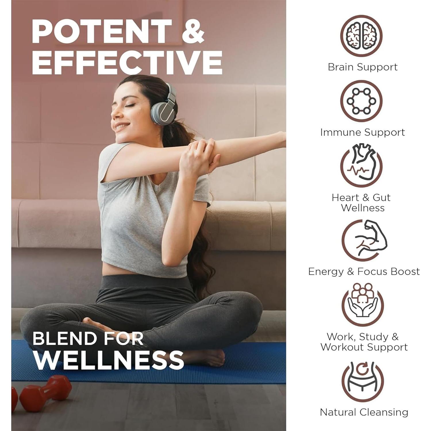 Suplemento de Champiñones Nutrivein 2600 mg 120 Cápsulas