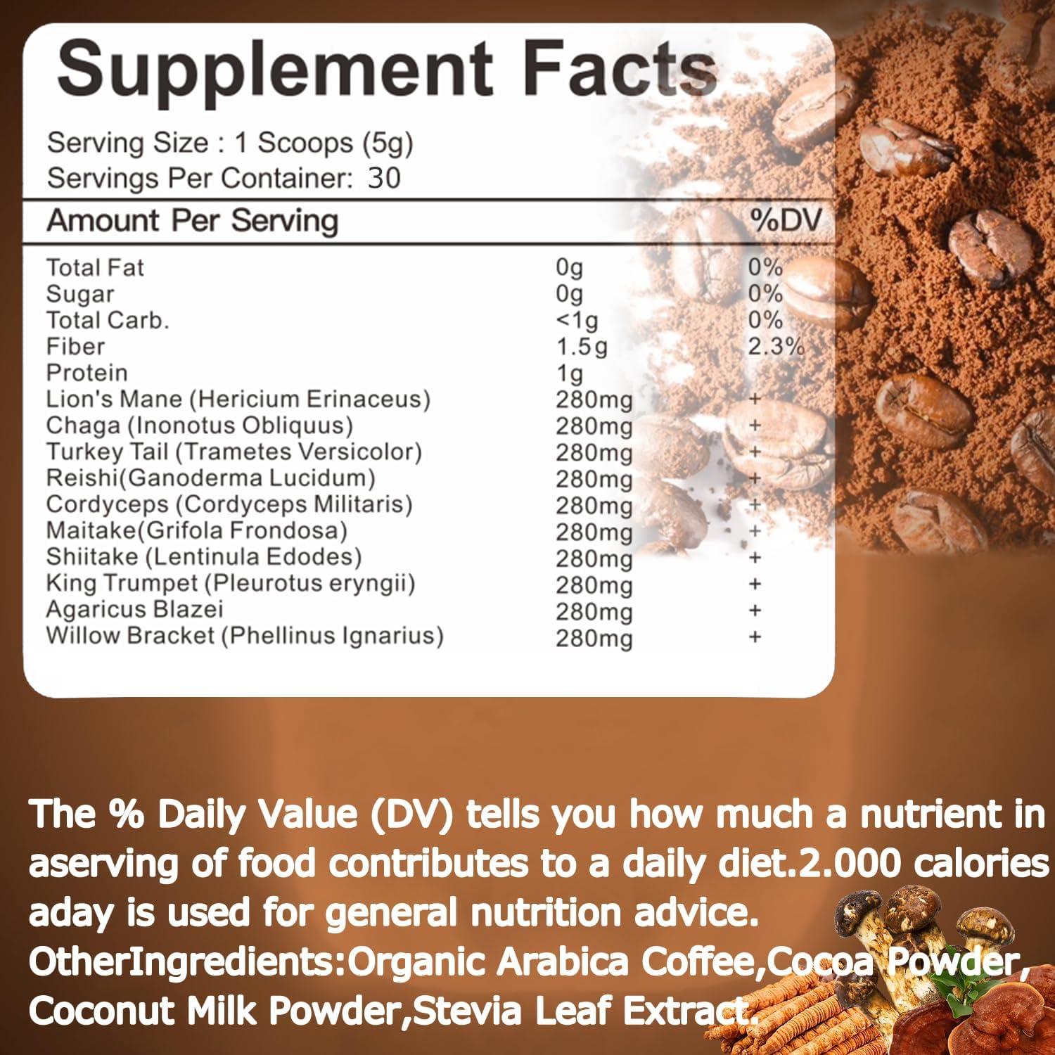 Café de Hongo Suiyilary 150g - 10 Hongos para Energía y Enfoque