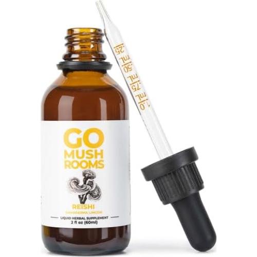 Tintura de Hongo Reishi GO Mushrooms 60 Porciones 60ml