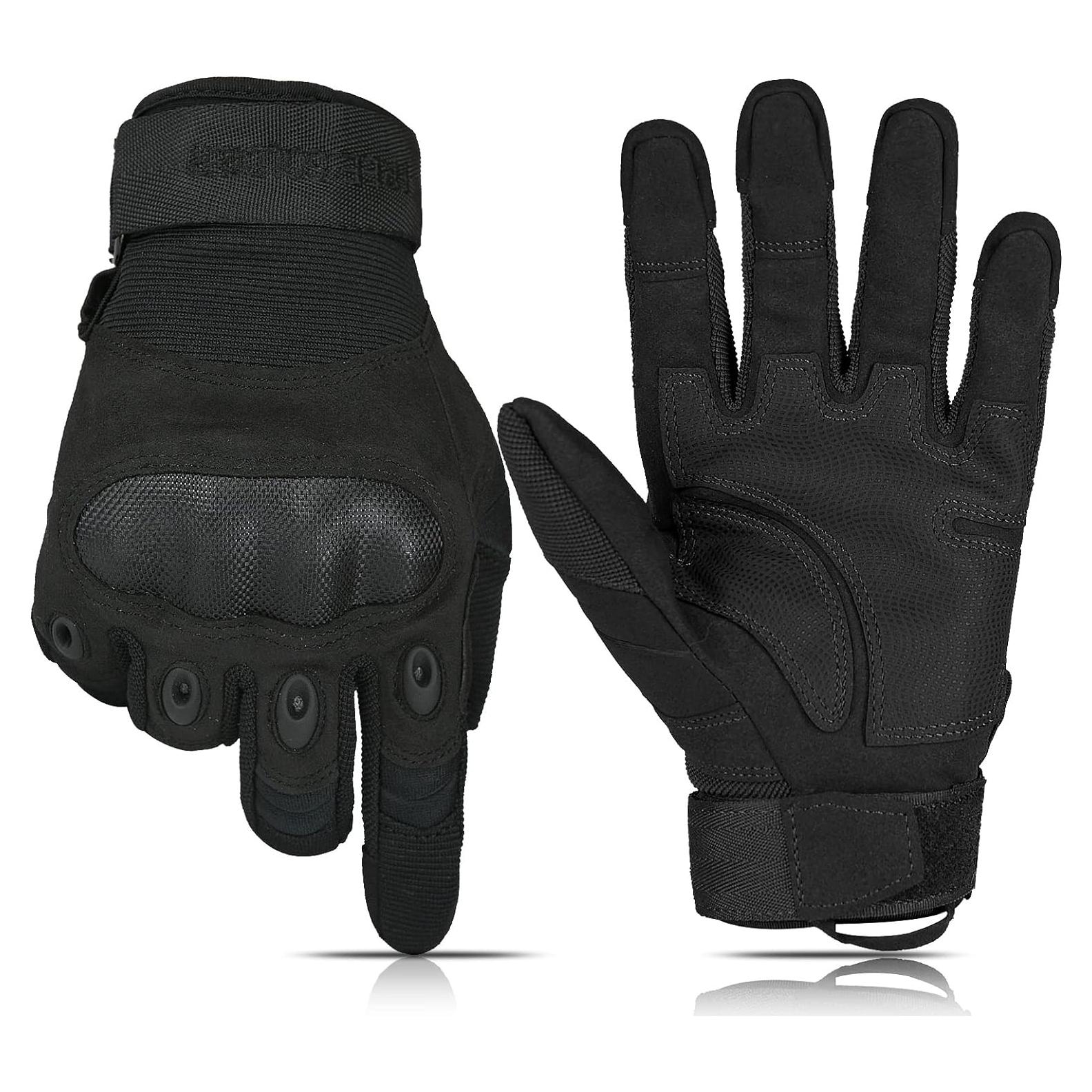 Guantes Tácticos Free Soldier para Hombres - Negro, Protección y Agarre