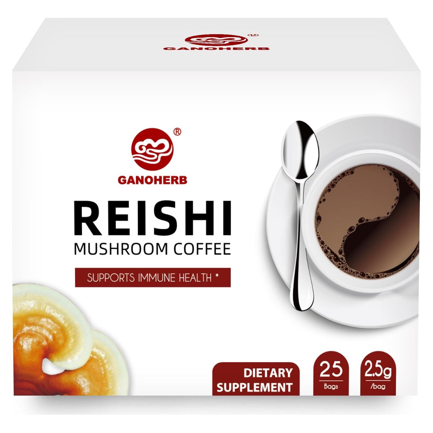 Café Instantáneo Orgánico Ganoderma Reishi 62.4g - Sin Azúcar