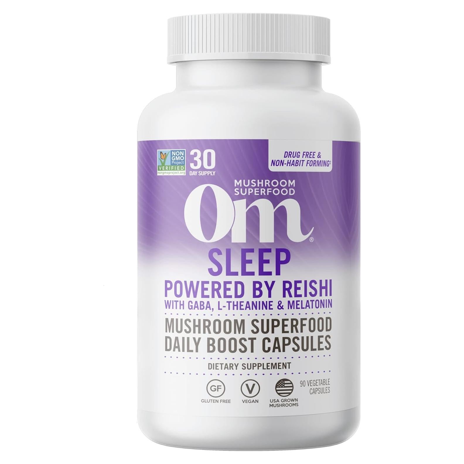 Cápsulas Superalimenticias OM Mushroom Sueño 90 Contenidos