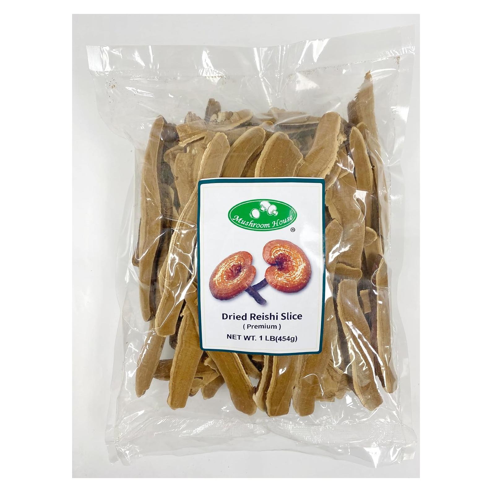 Hongo Reishi Seco Casa de Hongos 453.6g para Té Herbal