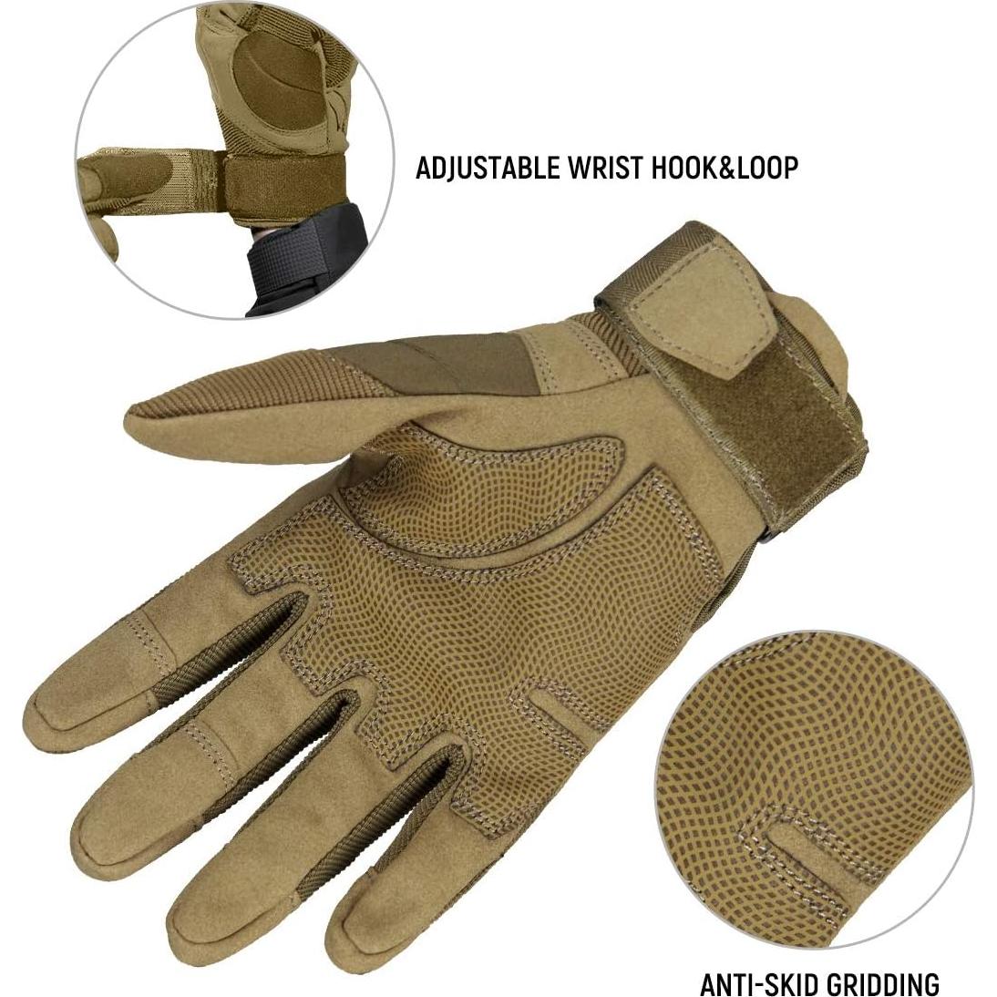 GUANTES TÁCTICOS FREE SOLDIER Hombres - Protección y Agarre