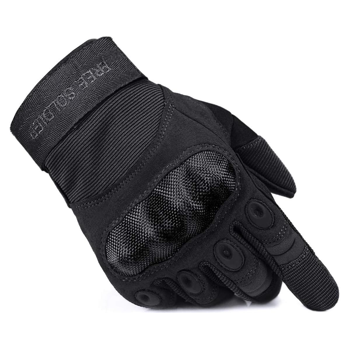 Guantes Tácticos Free Soldier para Hombres - Negro, Protección