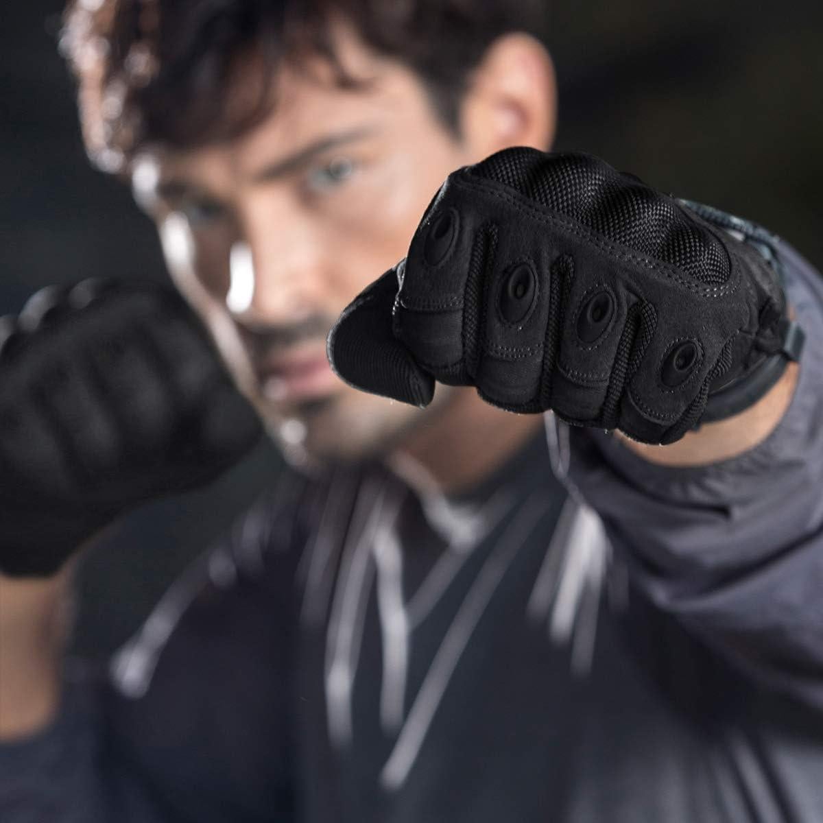 Guantes Tácticos Free Soldier para Hombres - Negro, Protección