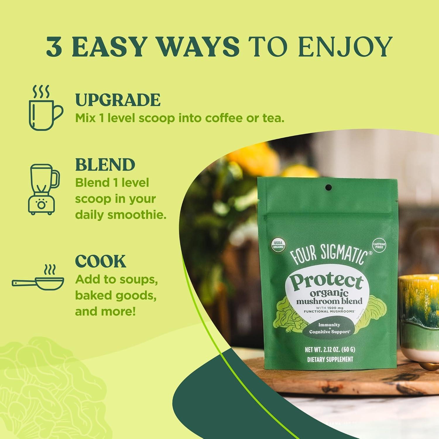 Mezcla de Hongos Defend Mix Four Sigmatic 30 Porciones 60g