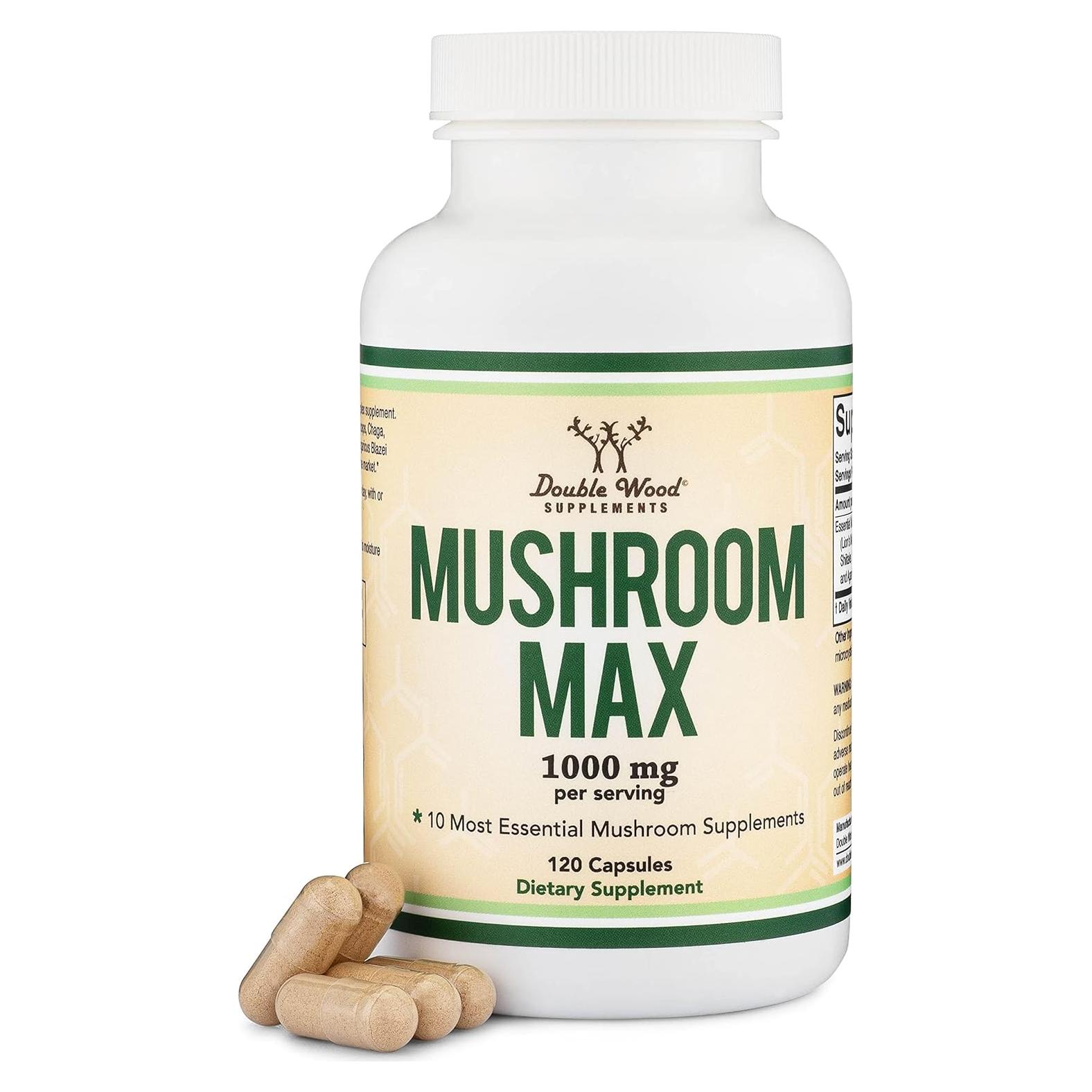 Suplemento de Hongos Double Wood 1000mg - 120 Cápsulas