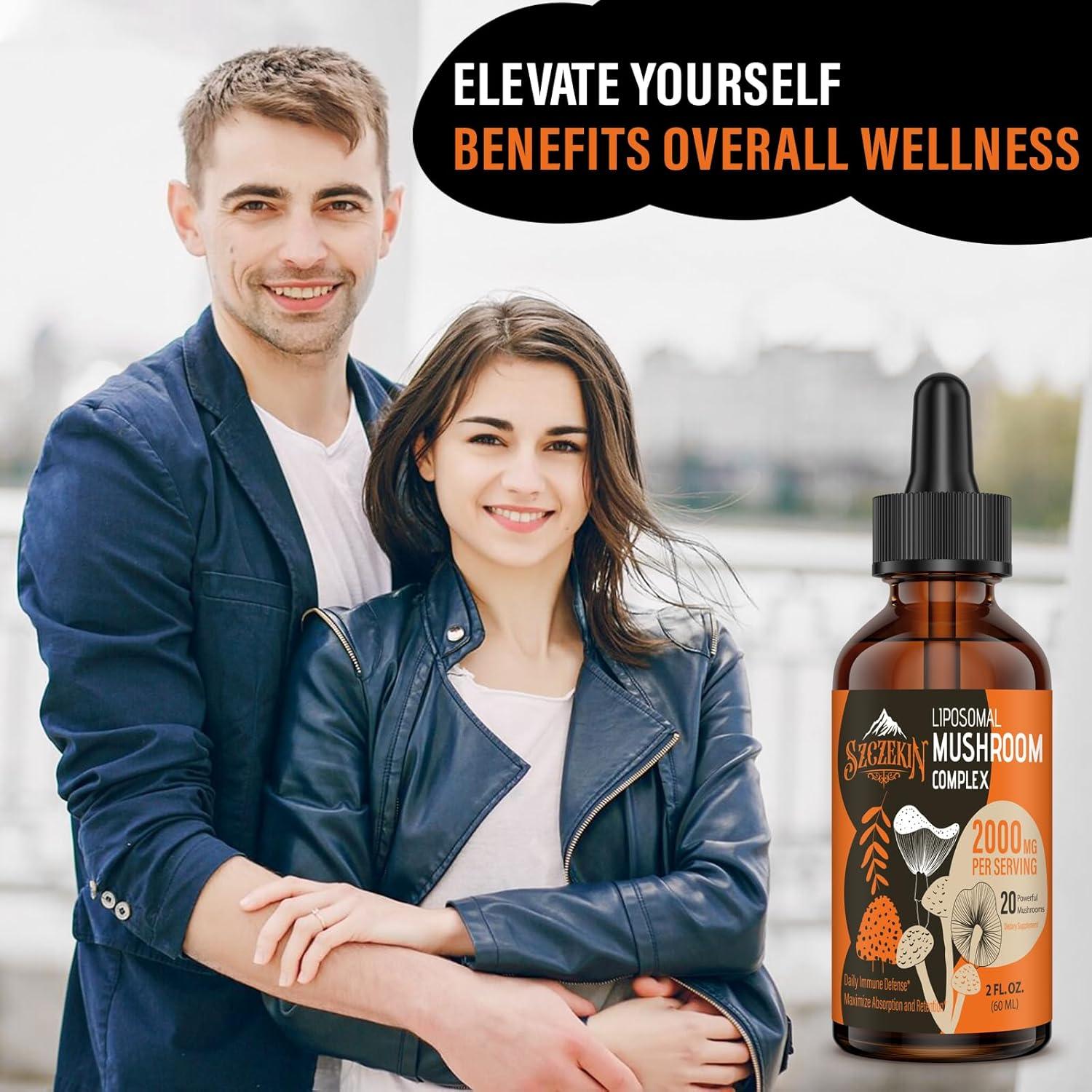 Gotas Liposomales de Champiñones SZCZEKIN 2000 mg - 60 ml