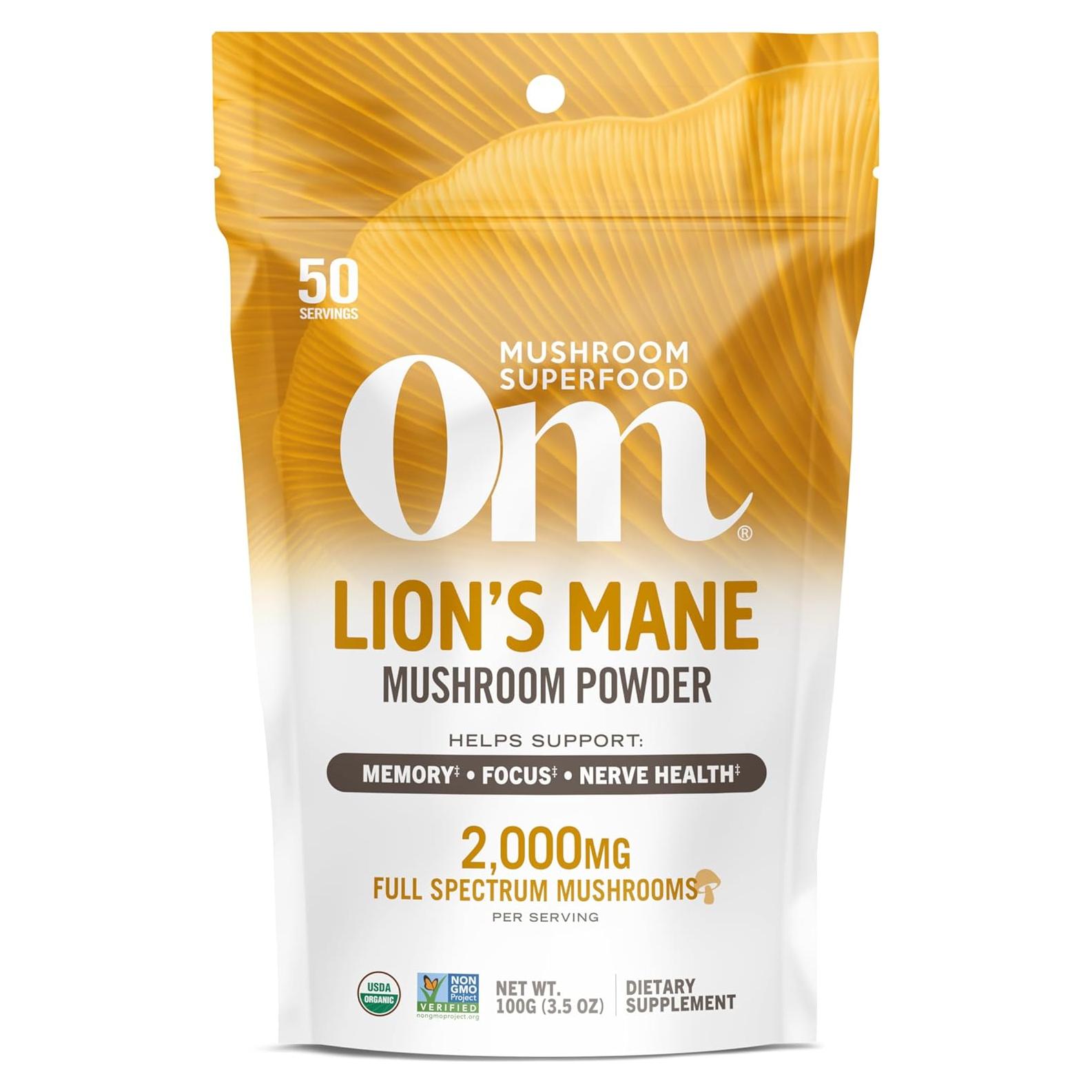 Polvo Superalimento Melena de León OM Orgánico 100 g