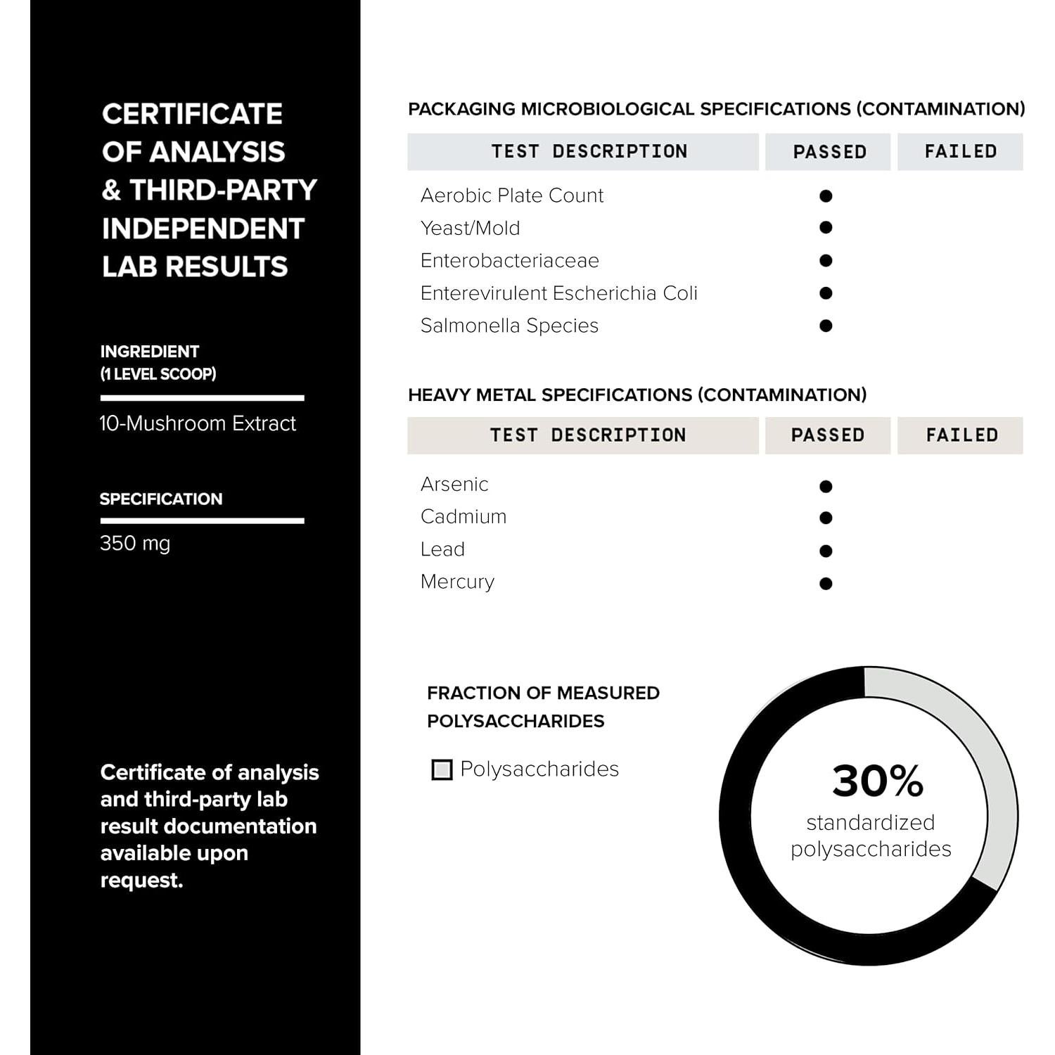 Café de Hongo Toniiq 105 g - Extracto 10:1 de 10 Hongos