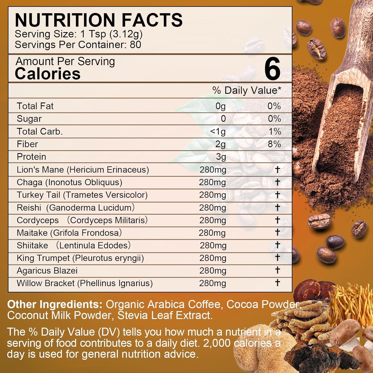 Café de Hongo 250g B Beworths - Melena de León, Reishi, Cacao