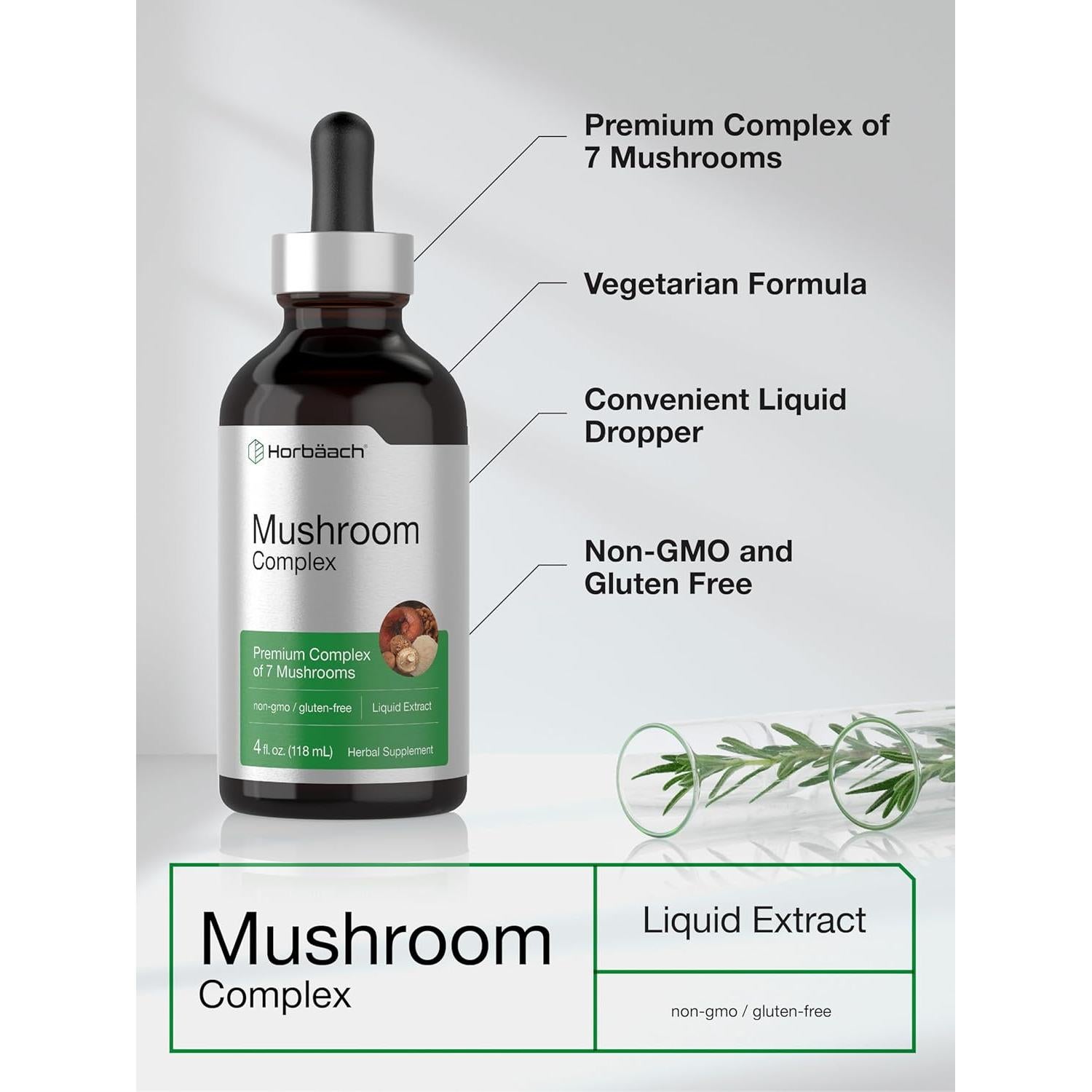 Complejo de Hongos Líquido Horbaach 118 ml - Super 7 Hongos