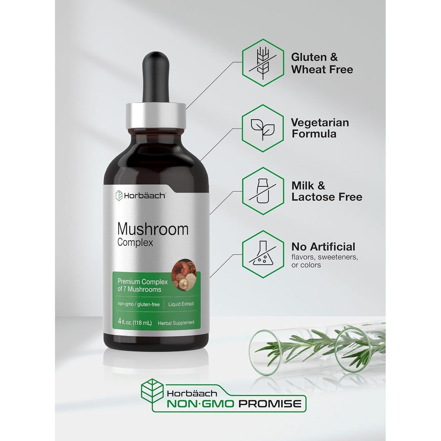 Complejo de Hongos Líquido Horbaach 118 ml - Super 7 Hongos