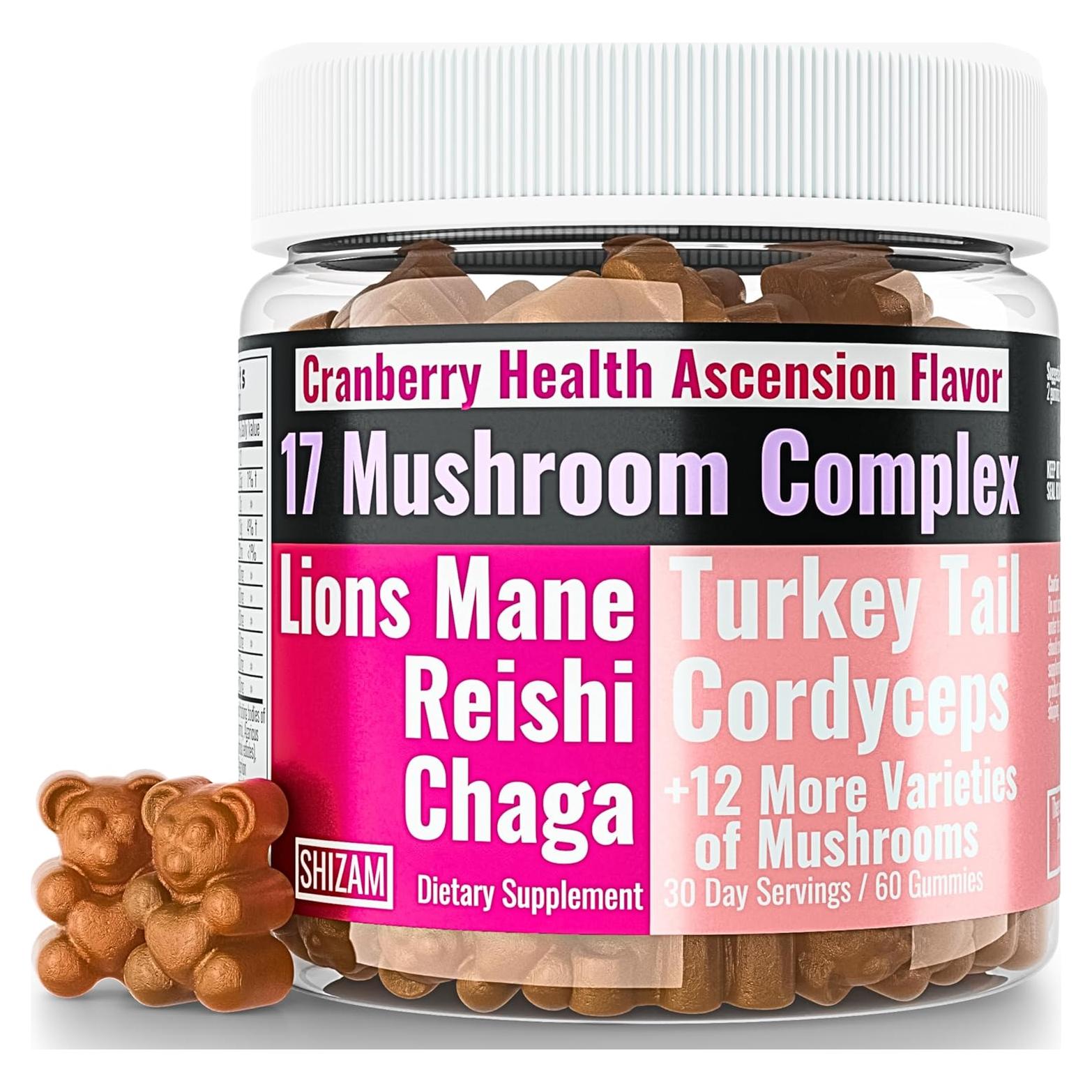 Gomitas Suplemento de 17 Hongos SHIZAM 219g - Inmunidad y Bienestar