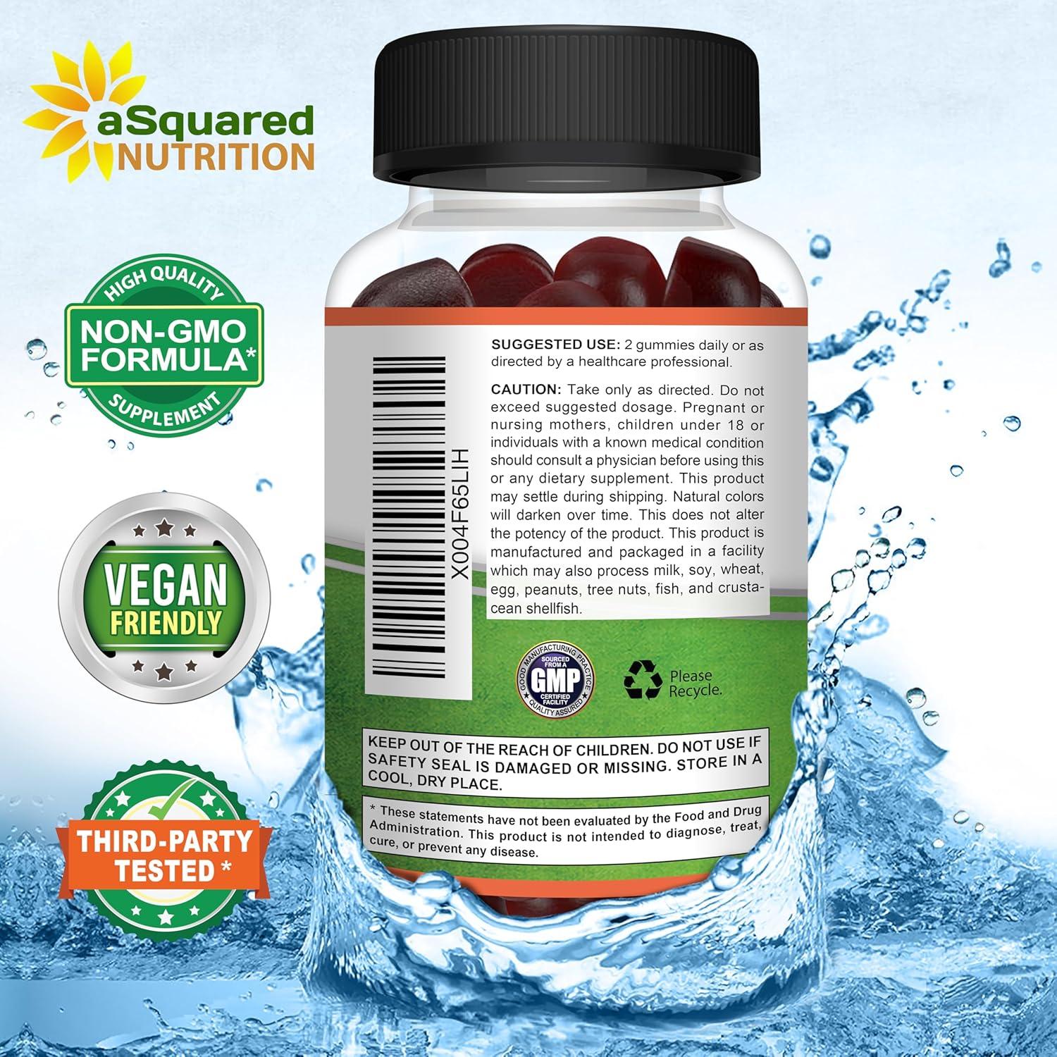 Gominolas de Champiñón aSquared Nutrition - 10x Melena de León, Reishi, Energía y Enfoque