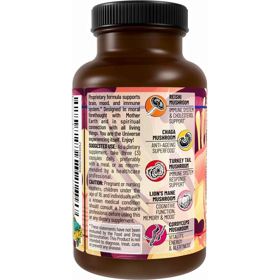 Suplemento de Hongos Hippie Farms - 5 Hongos 85g