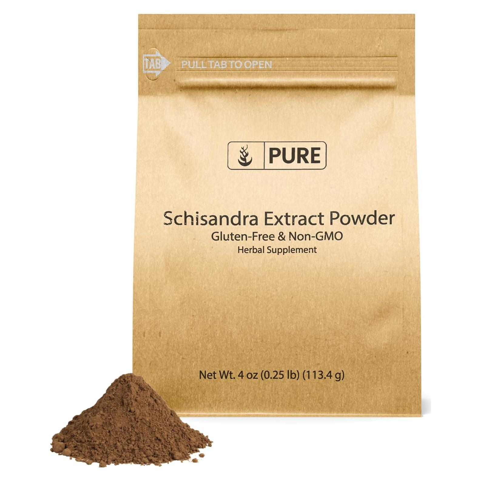 Schisandra en Polvo 113.4 g - Ingredientes Originales Puros, Sin Gluten