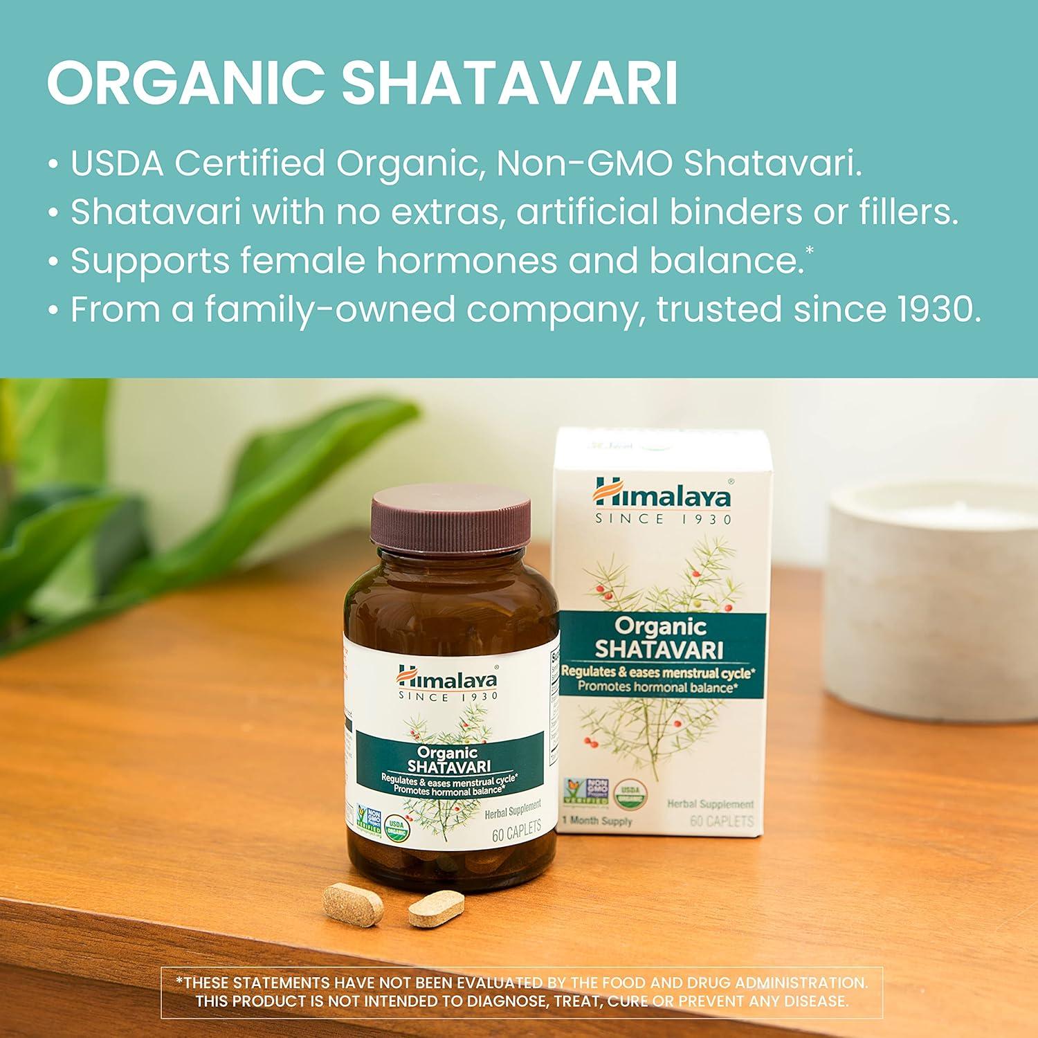 Himalaya Shatavari Orgánico 1300 mg 60 Comprimidos Salud Mujer