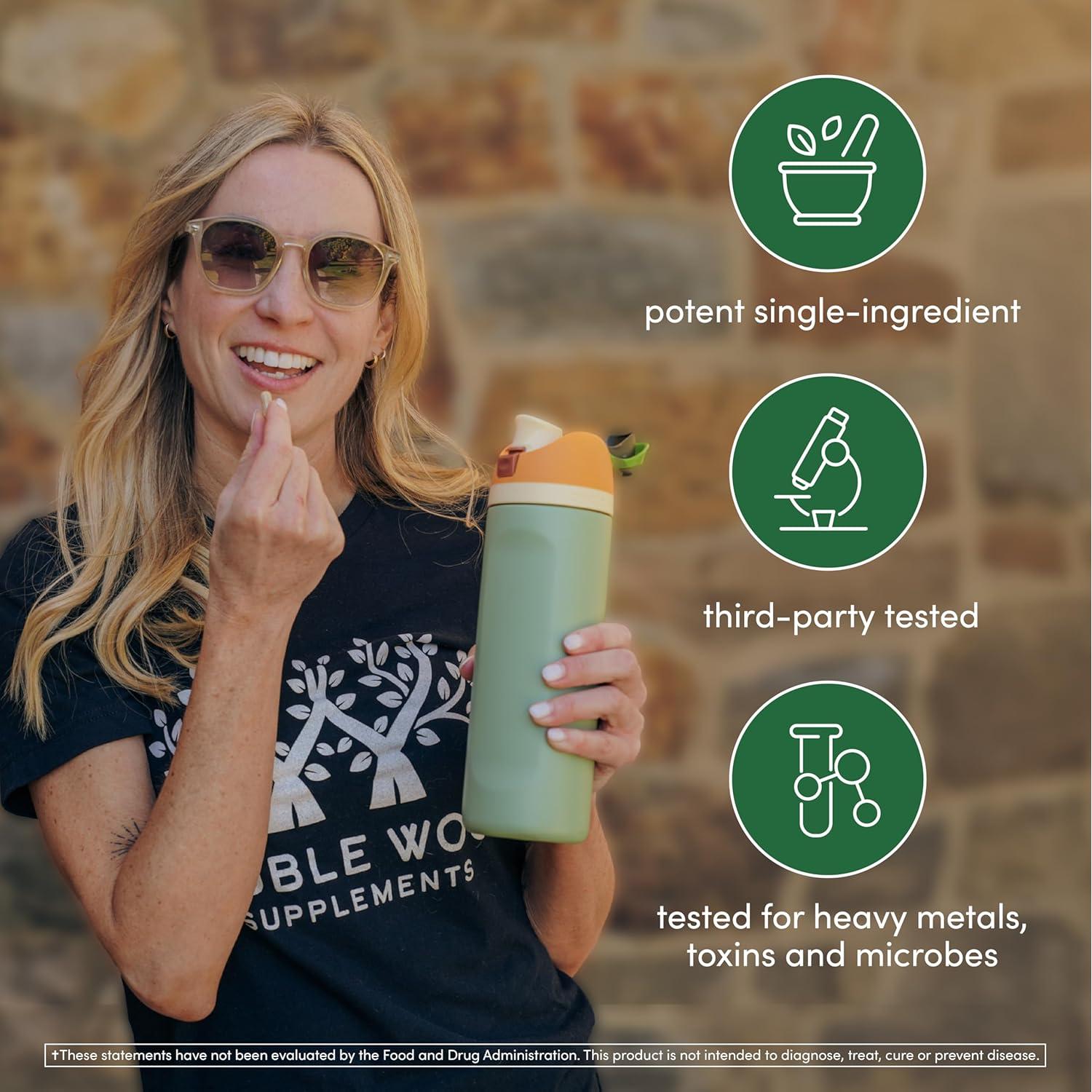 Cápsulas de Shatavari Orgánico Double Wood - 1000mg, 180 Unidades