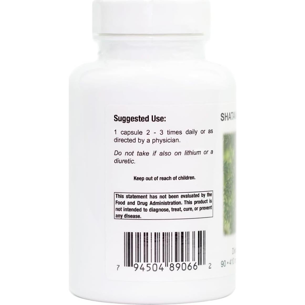 Cápsulas Vegetarianas Shatavari Supremo Supreme Nutrition 90 Unidades