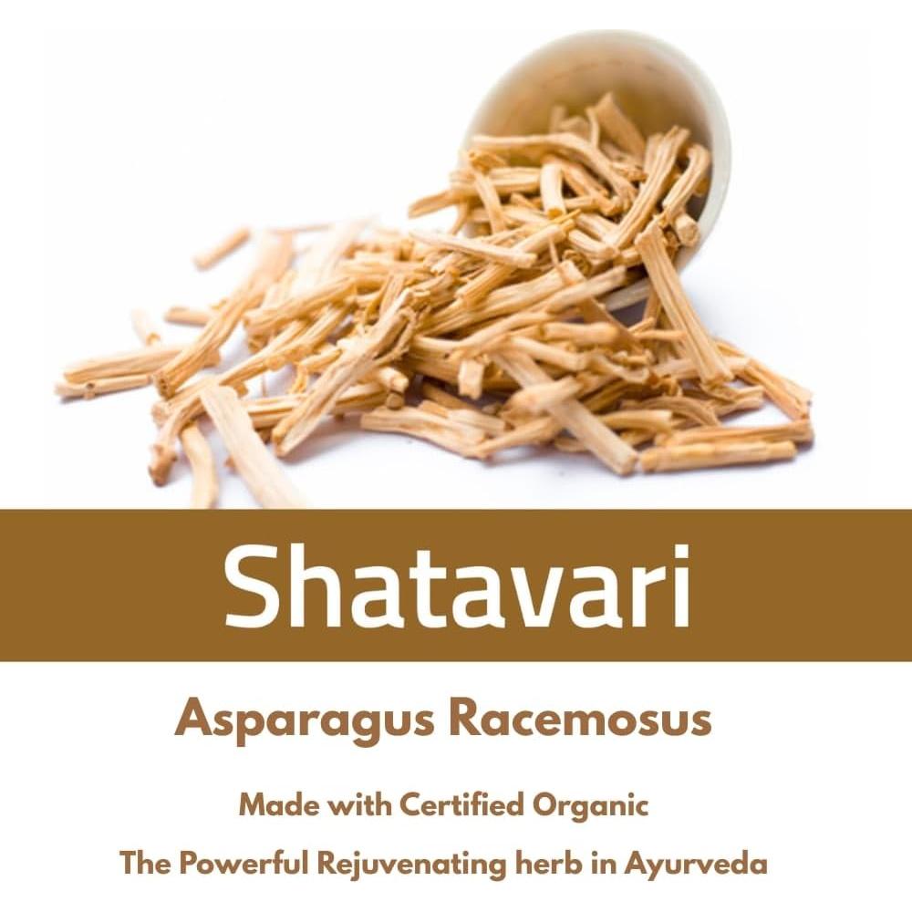 Cápsulas de Shatavari 1000mg Hebhac Herbs Orgánico 90 Unidades