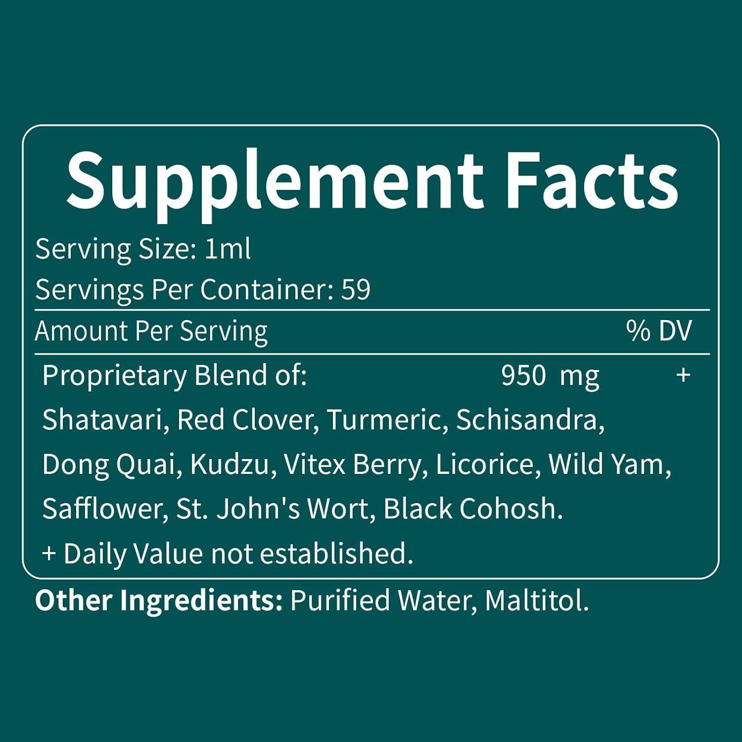 Gotas de Shatavari Eubrition 59ml - Apoyo Menopausia y PMS