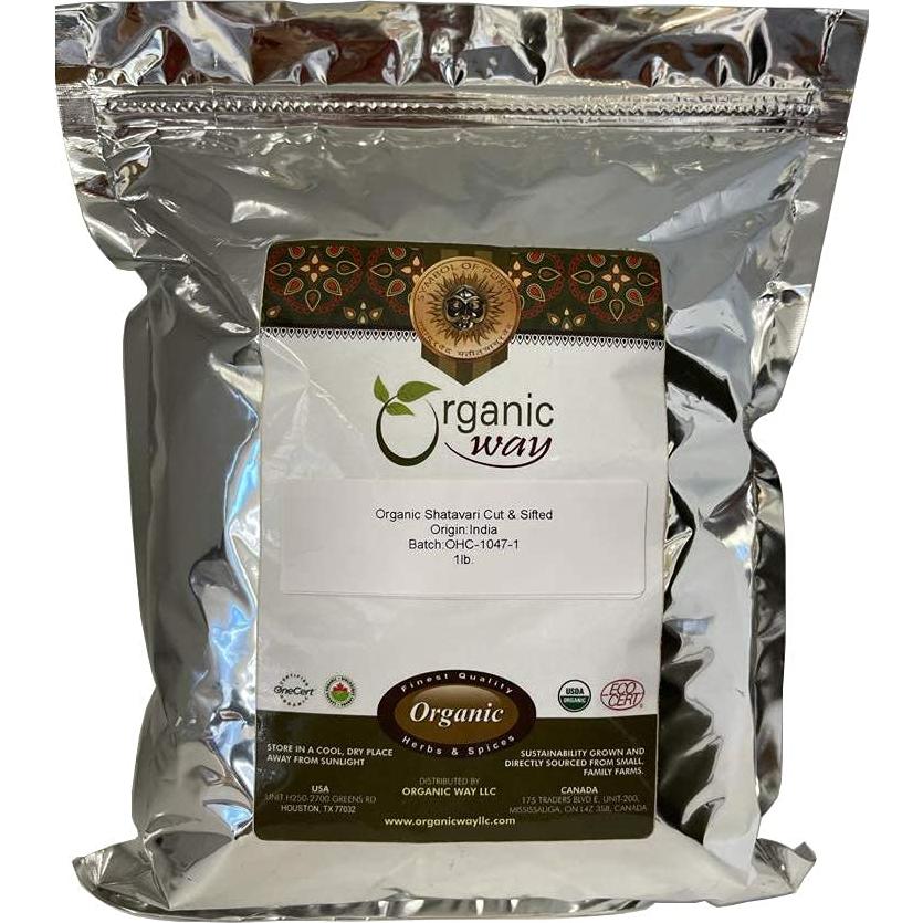 Shatavari seco orgánico 450g Organic Way - Certificado kosher