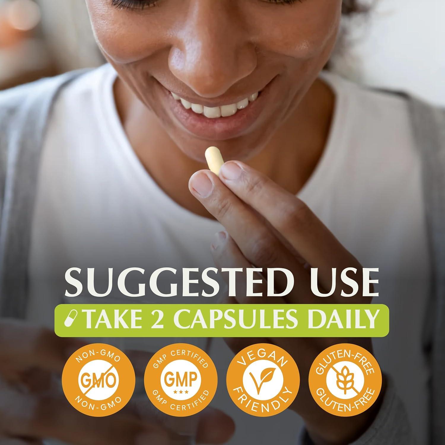 Suplemento Shatavari Jiva Botanicals 1200mg - 60 Cápsulas Veganas