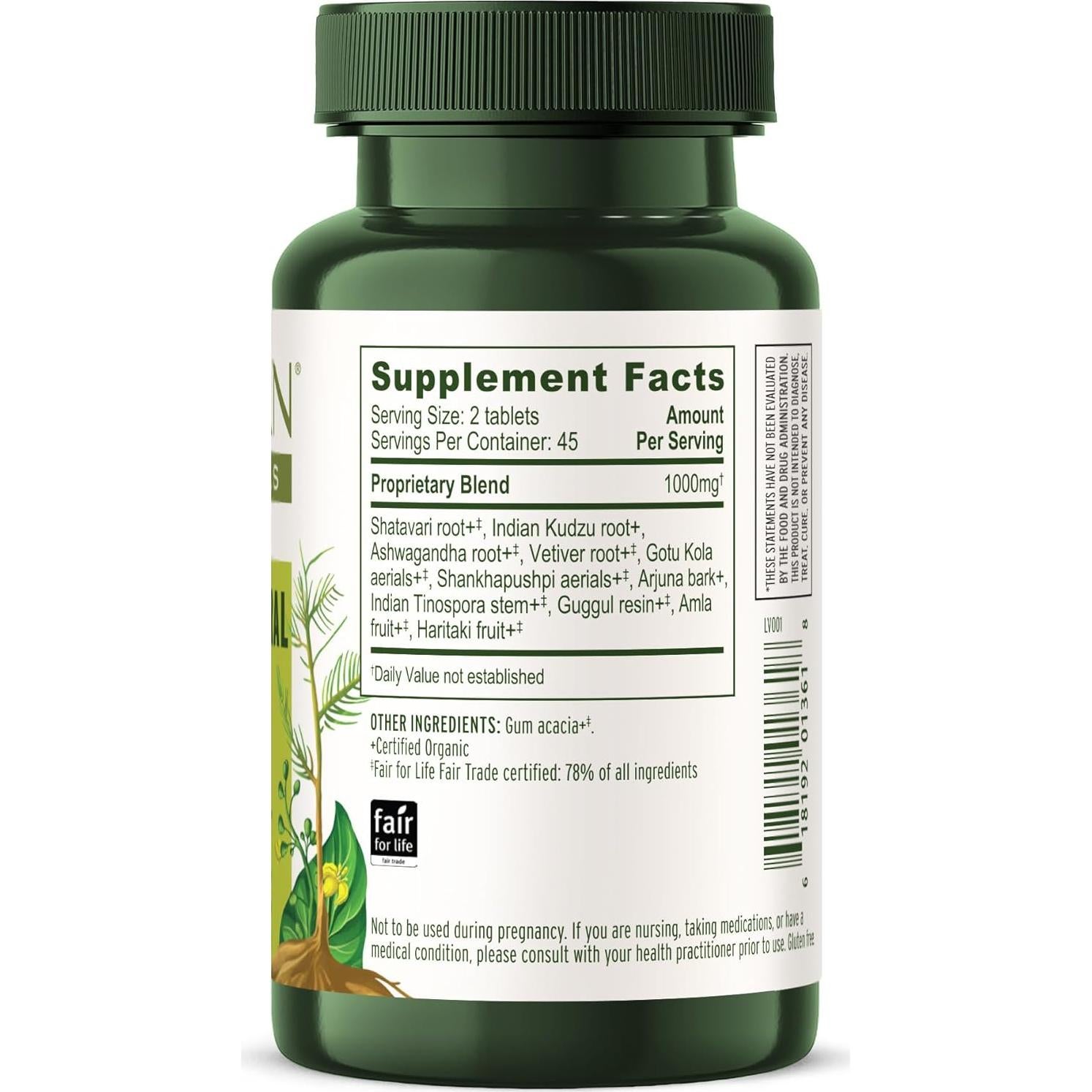 Suplemento Orgánico para la Menopausia Banyan Botanicals 90 Tabletas
