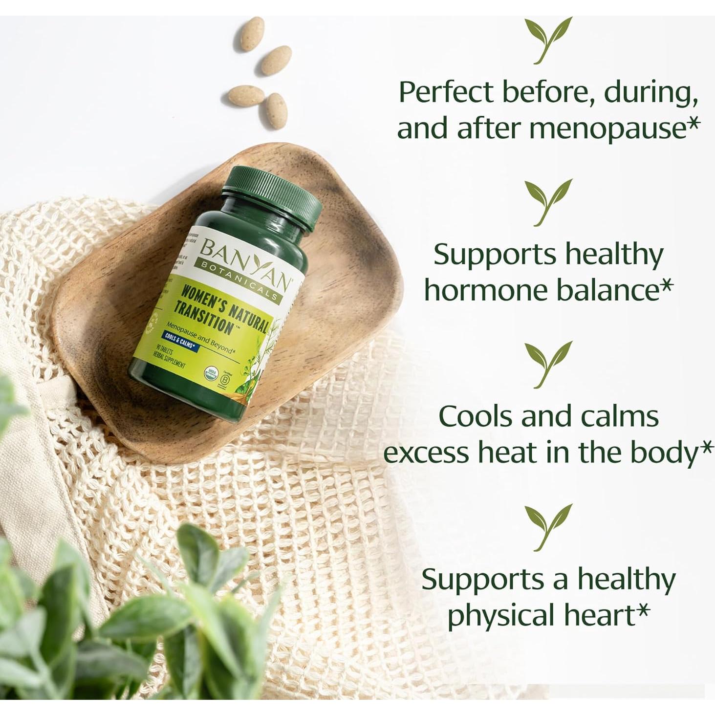 Suplemento Orgánico para la Menopausia Banyan Botanicals 90 Tabletas