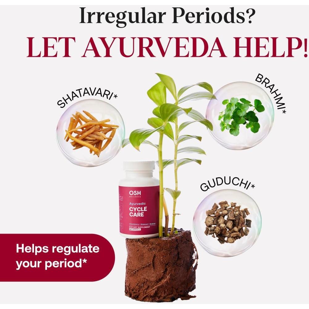 Suplemento Ayurvédico para Alivio de PMS - OSH Wellness