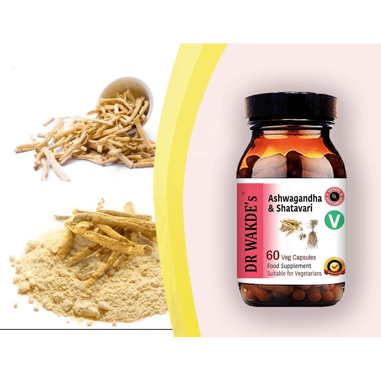 Cápsulas de Ashwagandha y Shatavari DR WAKDE - 60 Veganas