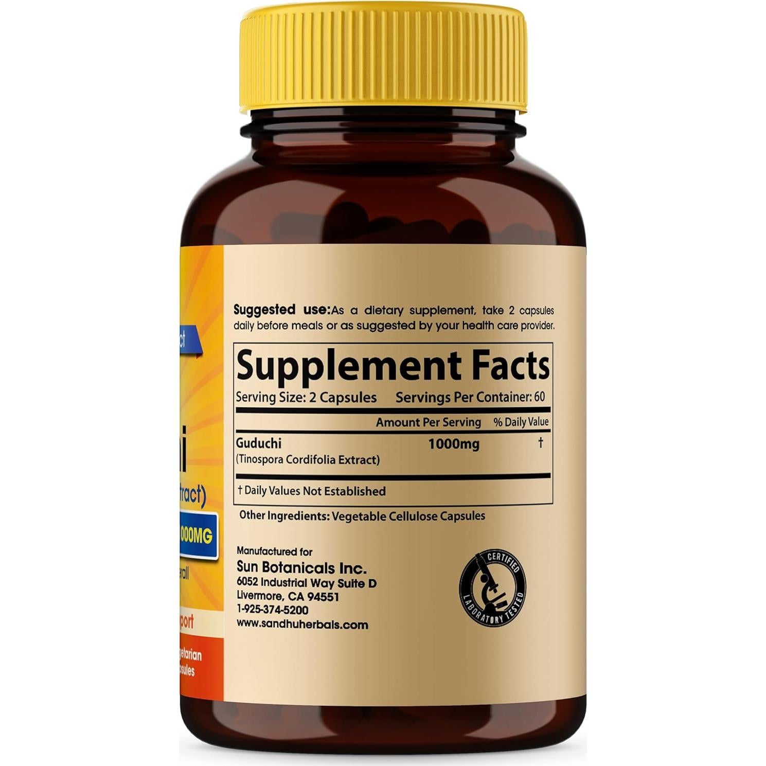 Polvo de Giloy Orgánico Sandhu Herbals 120 Cápsulas Suplemento