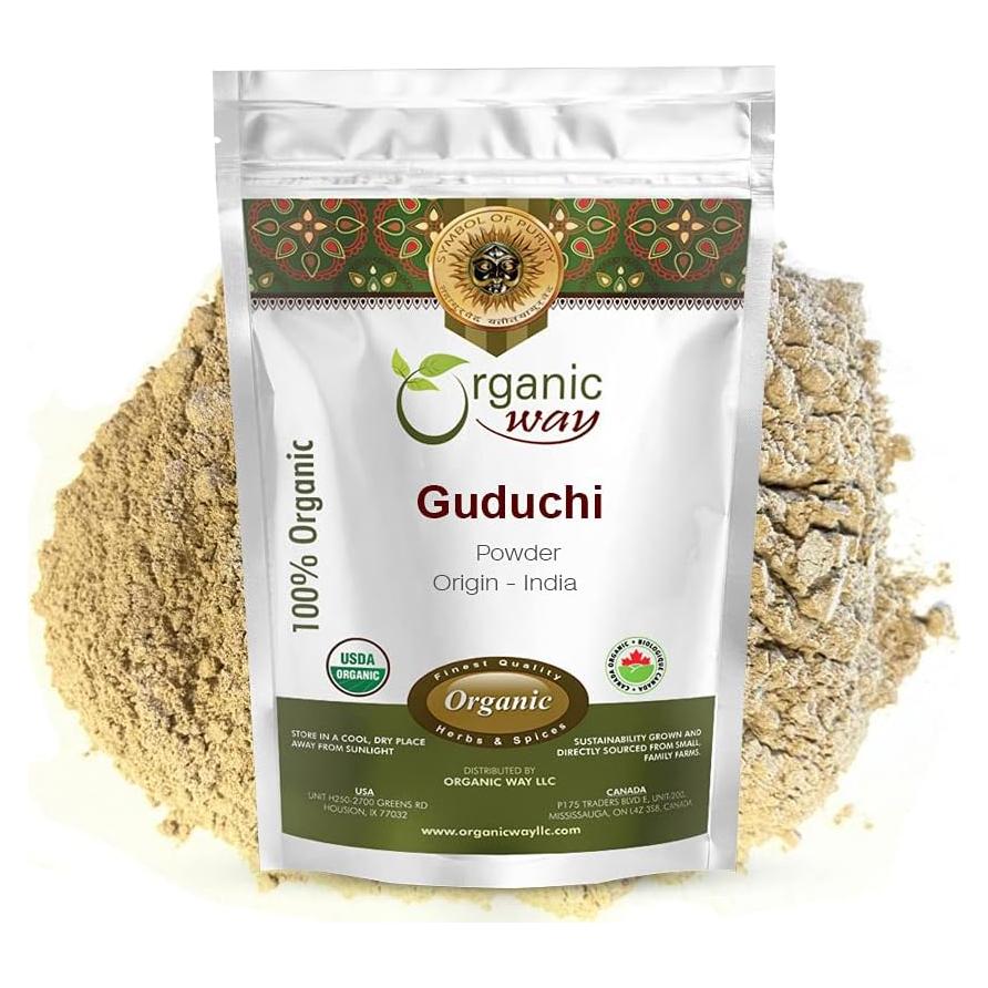 Polvo de Guduchi Orgánico 450g - Tinospora cordifolia - USDA