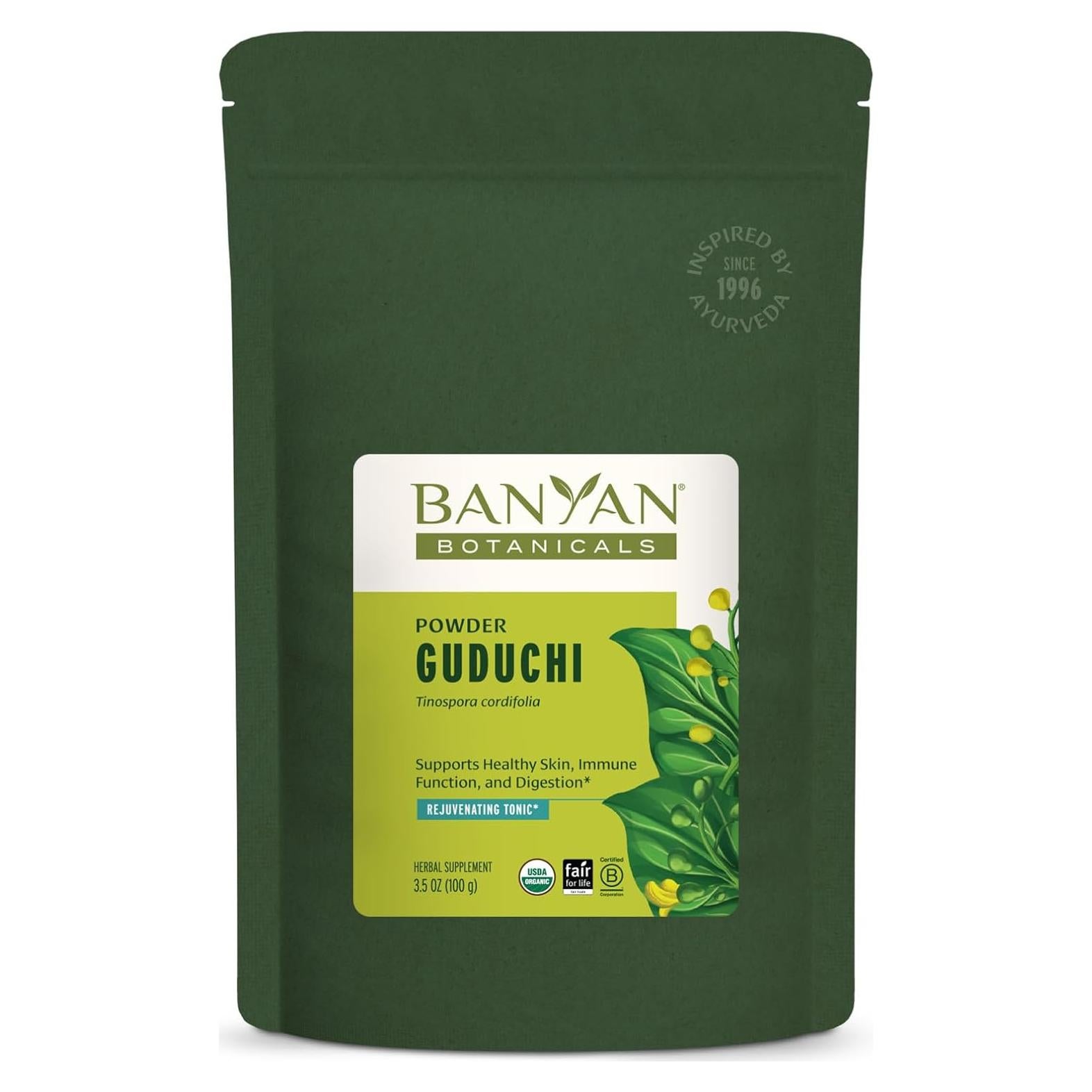 Polvo de Guduchi Orgánico Banyan Botanicals 99.22 g - Suplemento Salud Inmunológica