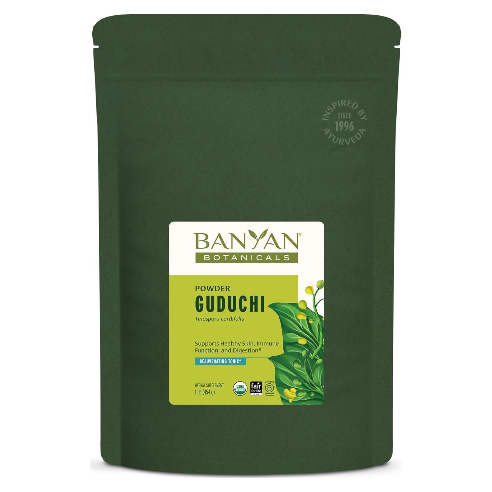 Polvo de Guduchi Orgánico Banyan Botanicals 450g - Suplemento Inmunológico