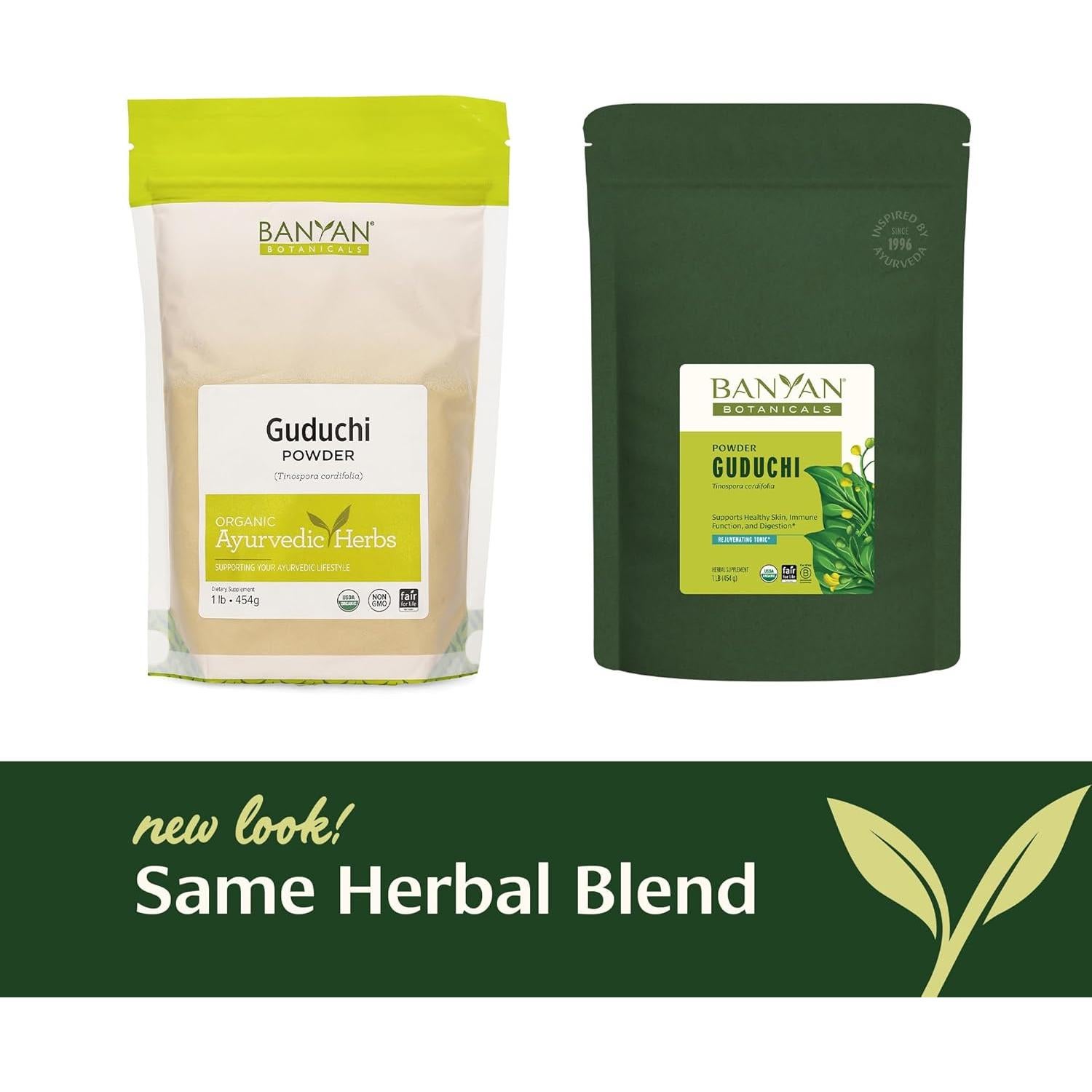 Polvo de Guduchi Orgánico Banyan Botanicals 450g - Suplemento Inmunológico