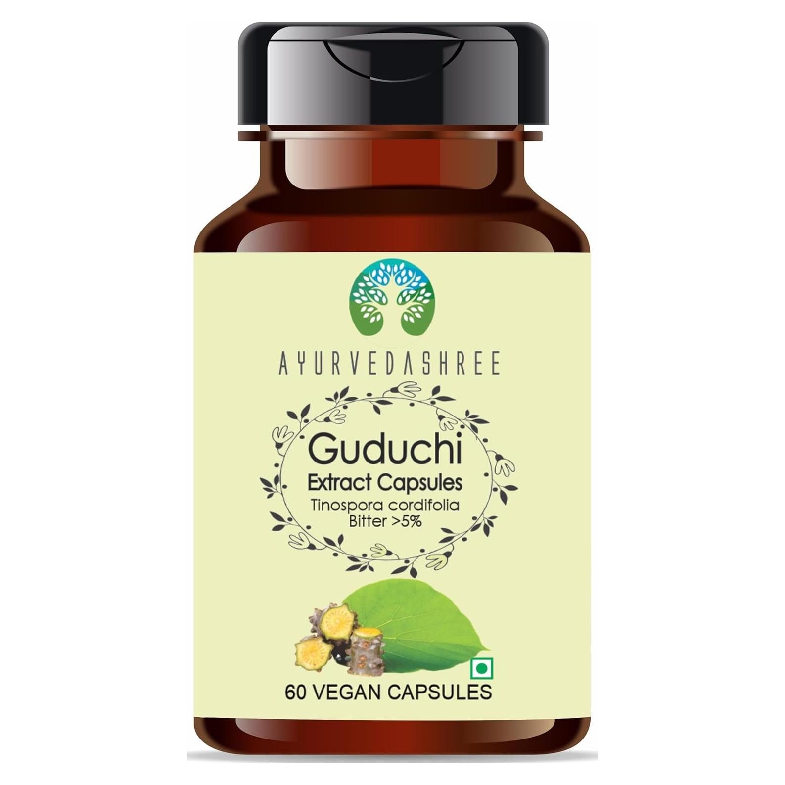 Extracto de Guduchi 500mg - 60 Cápsulas Vegetarianas - 100% Natural